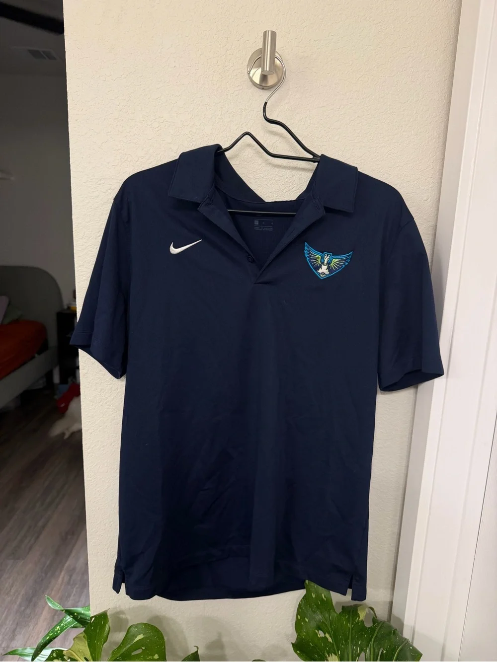 Dallas Wings Nike Women’s Navy Polo - Short Sleeves